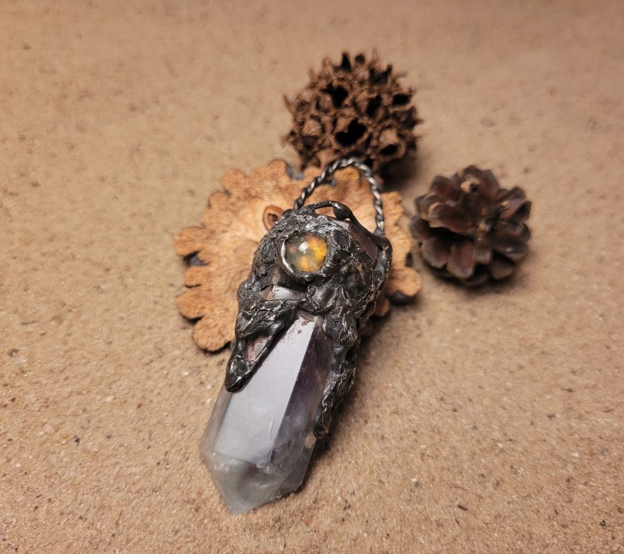 Wisiorek Fluoryt Awenturyn