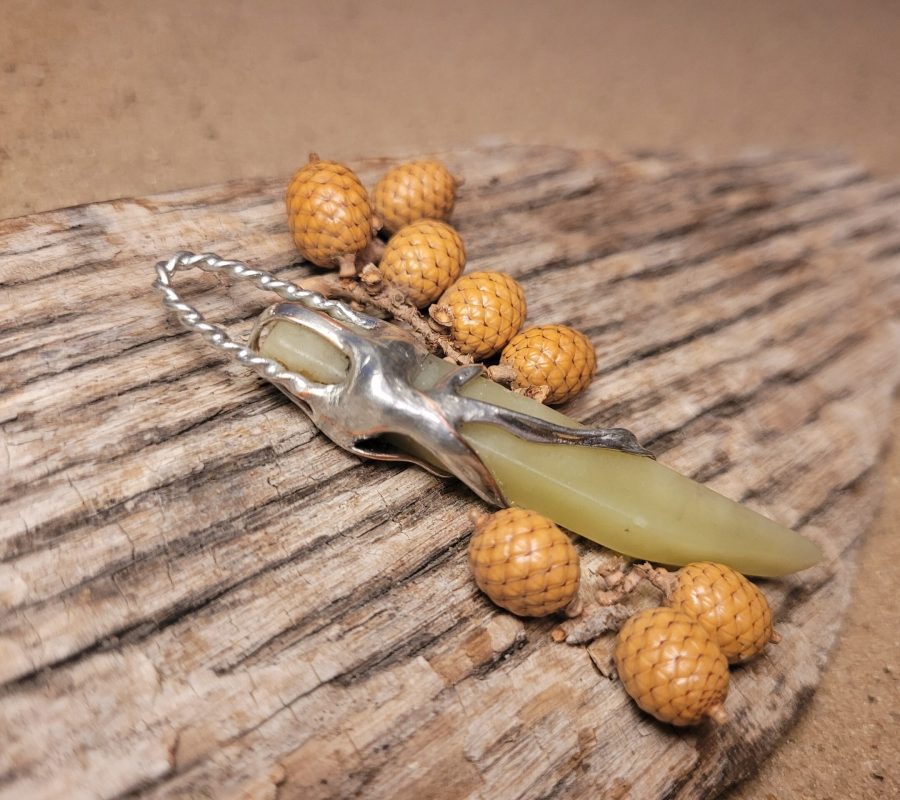 Wisiorek Jadeit Cytrynowy